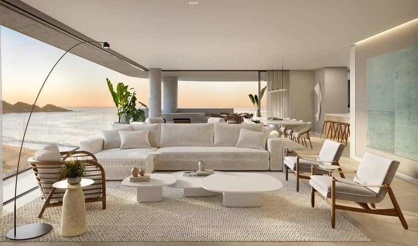 Apartamento Tipo de Alto Padrão com 4 Suítes Pé na Areia na Praia do Estaleiro | Ená - Foto 7