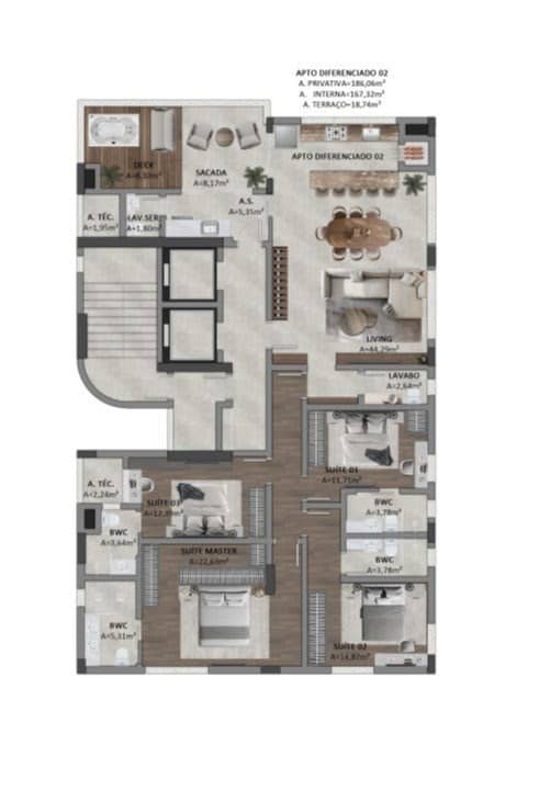 Apartamento Diferenciado com 4 Suítes e Hidromassagem no Centro de Balneário Camboriú | Vila do Mar Residence - Foto 19