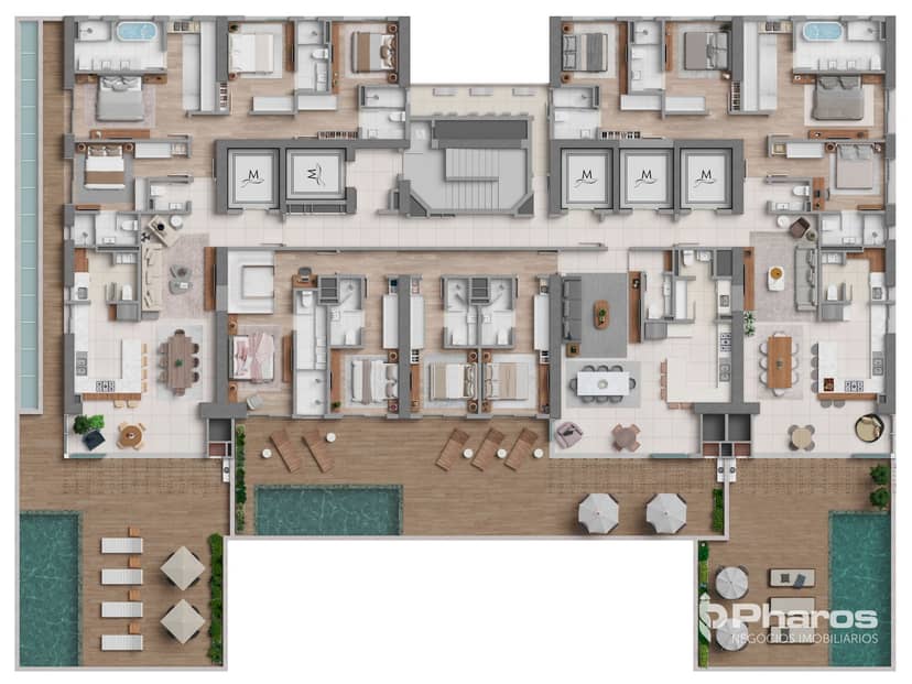Apartamento Diferenciado com 4 Suítes e Piscina Privativa Quadra Mar | Marena - Foto 28