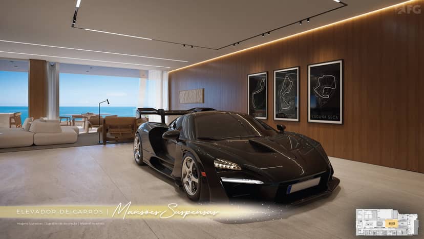 Senna Tower Mansão Suspensa com Piscina Privativa e Elevador de Carros - Foto 2