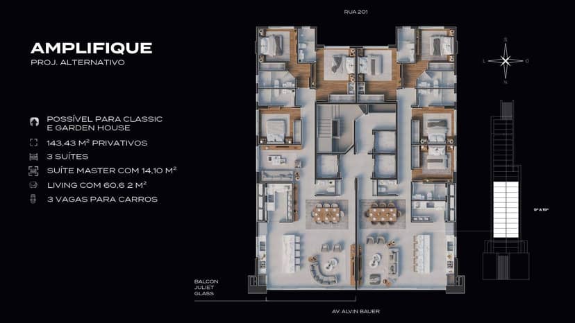 Apartamento Classic com 4 Suítes e 3 Vagas de Garagem | Timeless Arkka at Alvin - Foto 25