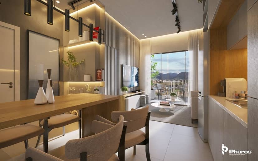 Loft Compacto de 40m² com Sacada e Vista para as Montanhas | New York Lofts - Foto 20