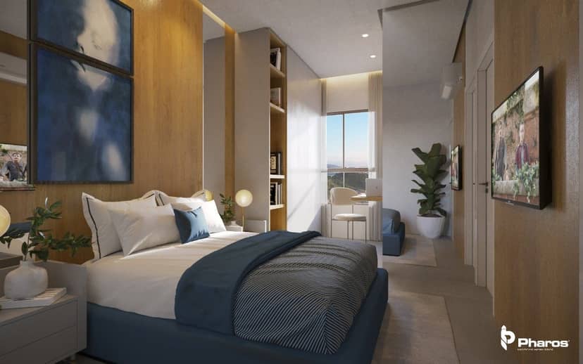 Loft Compacto de 40m² com Sacada e Vista para as Montanhas | New York Lofts - Foto 24