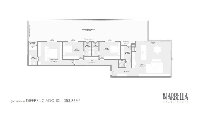 Apartamento Diferenciado com 3 Suítes e 2 Vagas na Praia Brava em Itajaí | Marbella Praia Brava - Foto 13
