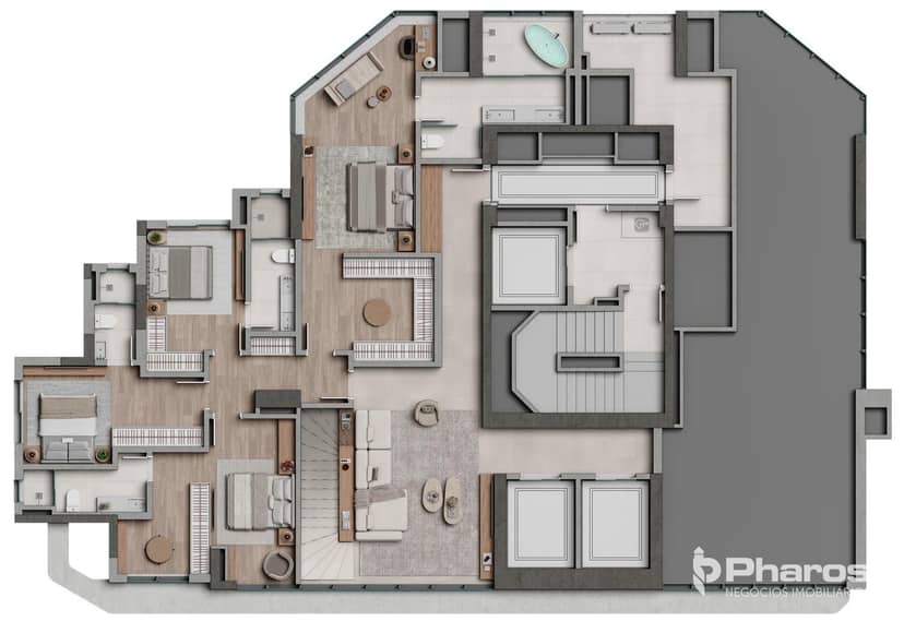 Cobertura Duplex com Terraço e Piscina Privativa Vista Mar | Alaia - Foto 24
