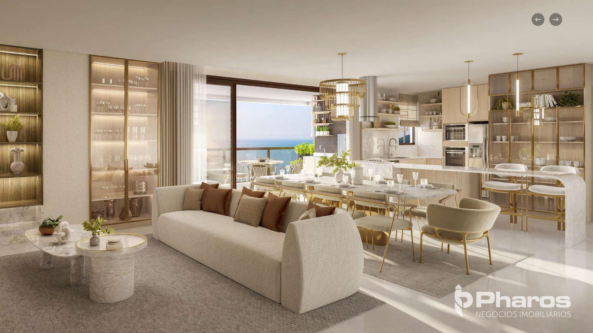 Apartamento com 4 Suítes Quadra Mar no Centro de Balneário Camboriú | Marena