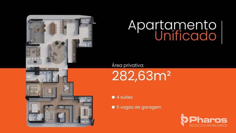 Apartamento Unificado com 4 Suítes Próximo à Praia Central | La Città by Pininfarina - Foto 16