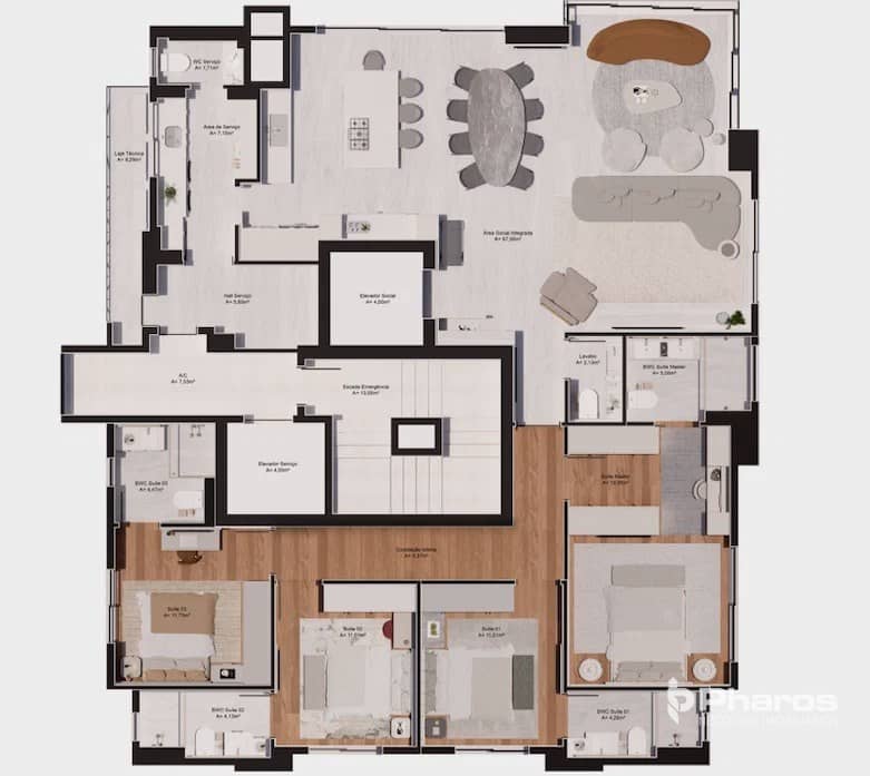 Apartamento com 4 Suítes Próximo à Praia Central | Harmonie Residence - Foto 24