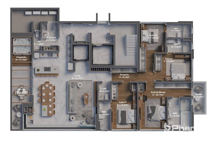 Diferenciado com 4 Suítes e 3 Vagas Próximo à Praia Central | Alicante Casa - Foto 15