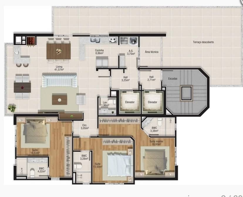 Apartamento com 3 Suítes e 3 Vagas no Centro de Balneário Camboriú | Residencial Faller - Foto 12