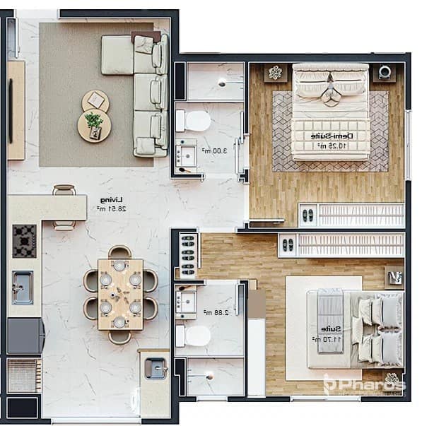 Apartamento com 1 Suíte + 1 Demi-Suíte no Centro de Balneário Camboriú | Topazio Residence