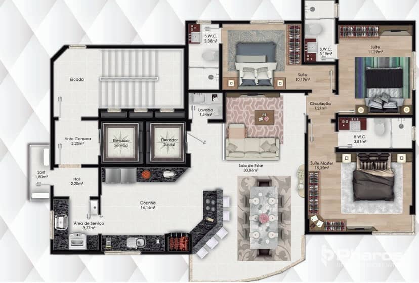 Apartamento Diferenciado com 4 Suítes | Exclusive Tower - Foto 2