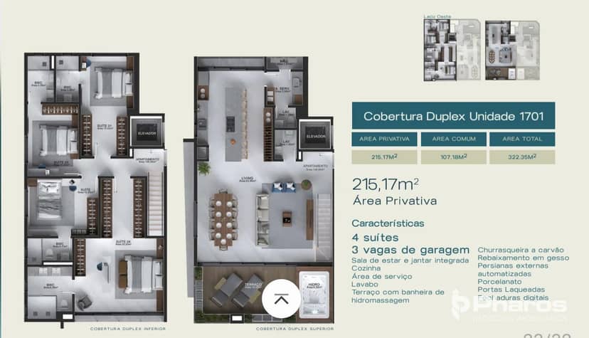 Cobertura Duplex com 4 Suítes e 3 Vagas no Centro de Balneário Camboriú | Filipinas Residence - Foto 19