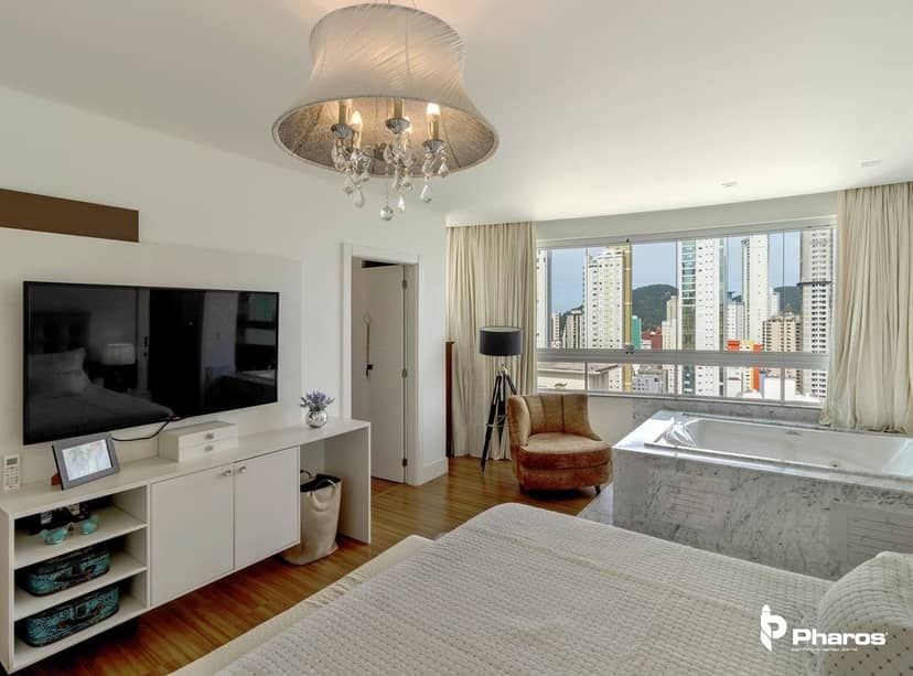 Cobertura Duplex Finamente Mobiliada com 4 suítes e 6 Vagas no Centro de Balneário Camboriú | Ville de France - Foto 37