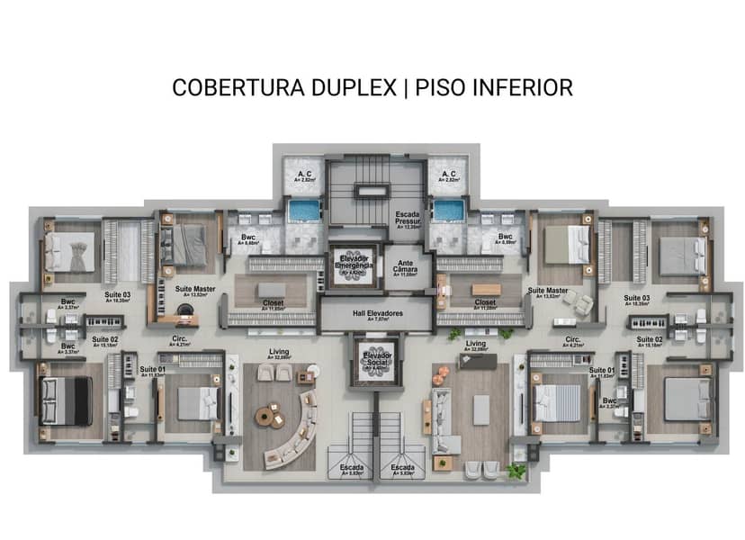 Cobertura Duplex com 4 Suítes e Piscina Privativa na Barra Norte | Riomaggiore Residenze - Foto 32