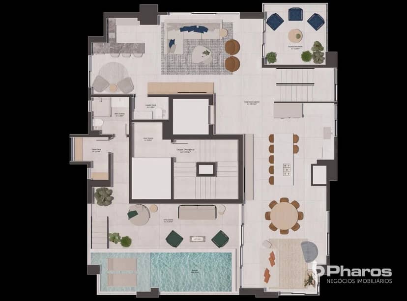 Cobertura Duplex com 4 Suítes e Piscina Privativa Próximo à Praia Central | Harmonie Residence - Foto 24