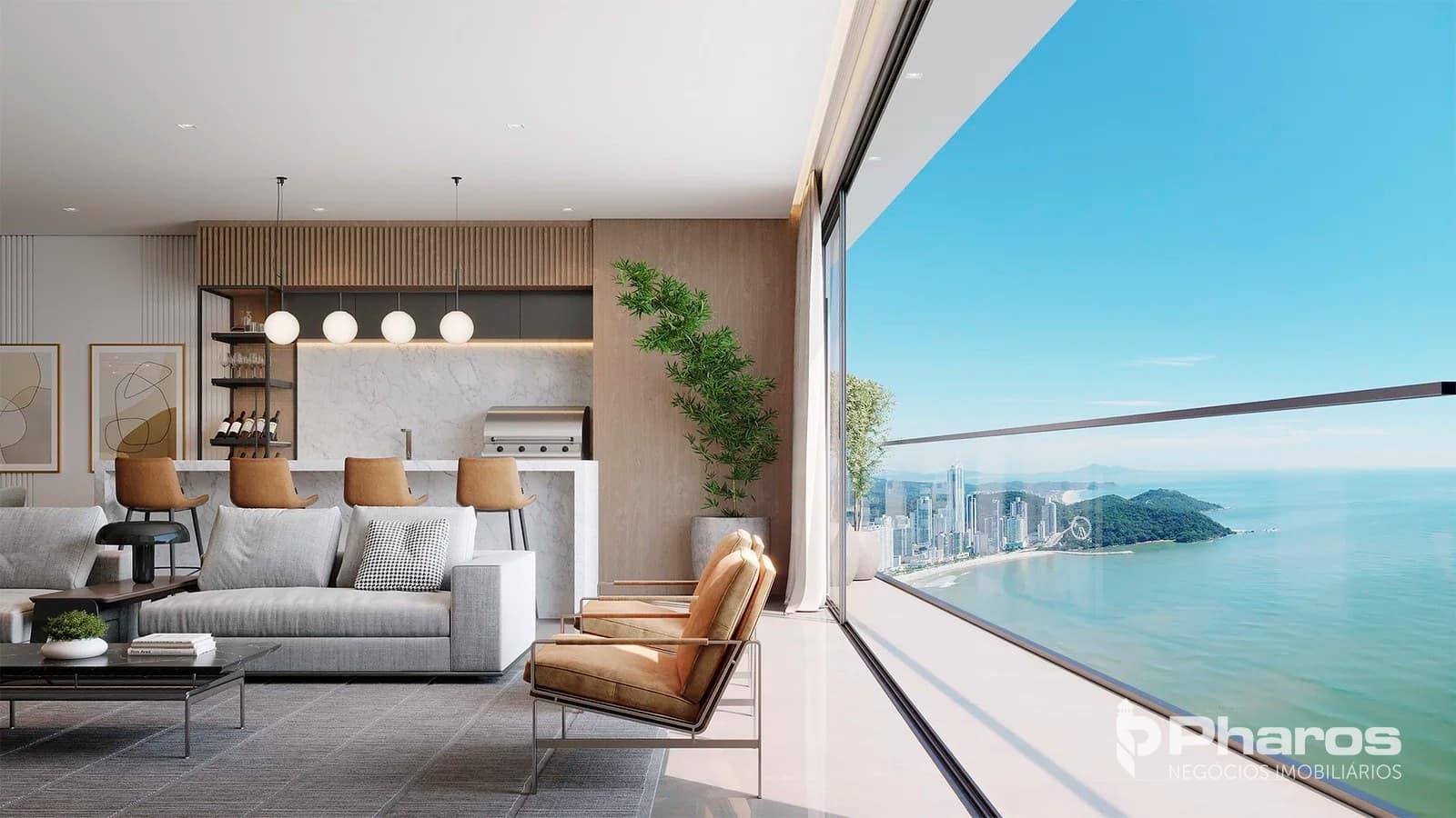 Apartamento Frente Mar com 4 Suítes no Centro de Balneário Camboriú | Harmony Ocean Front