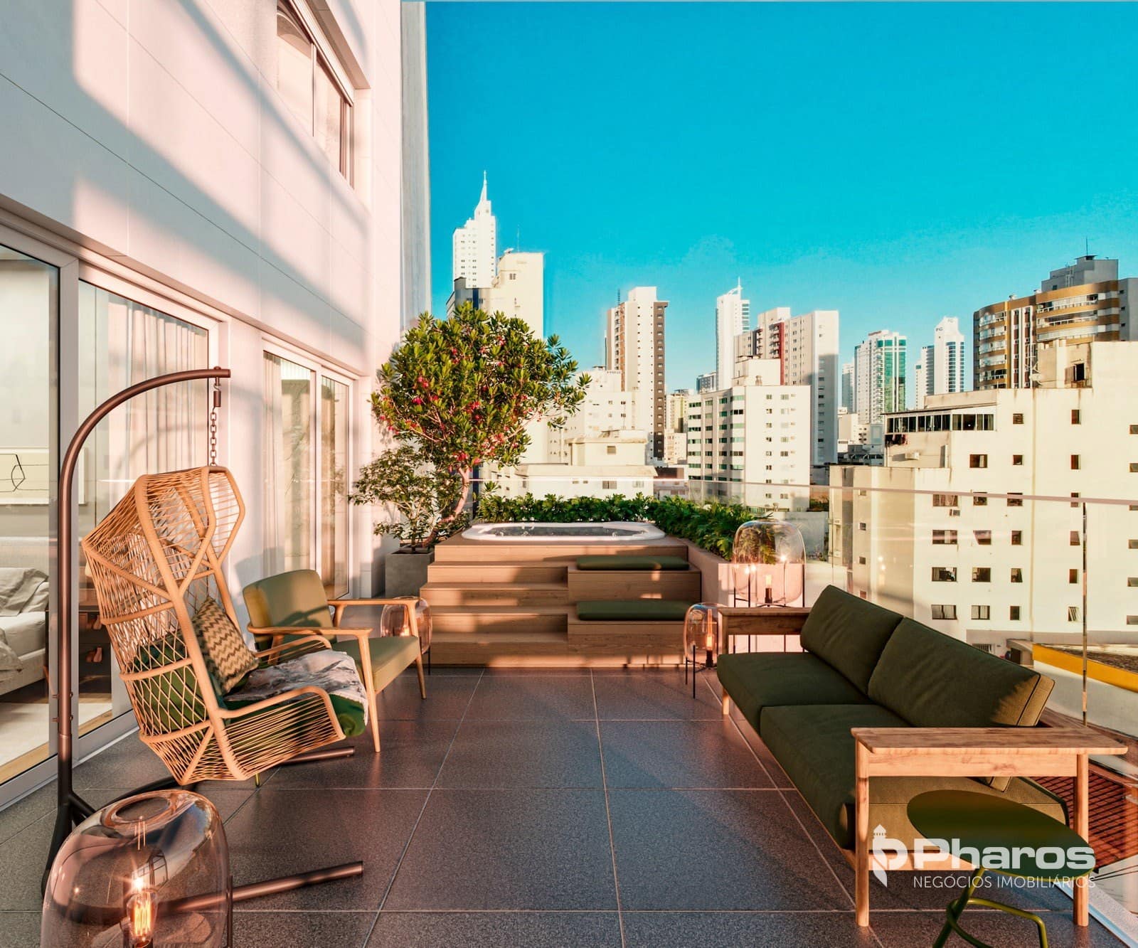 Diferenciado com 4 Suítes e Terraço na Barra Norte | Diamond Crystal Tower