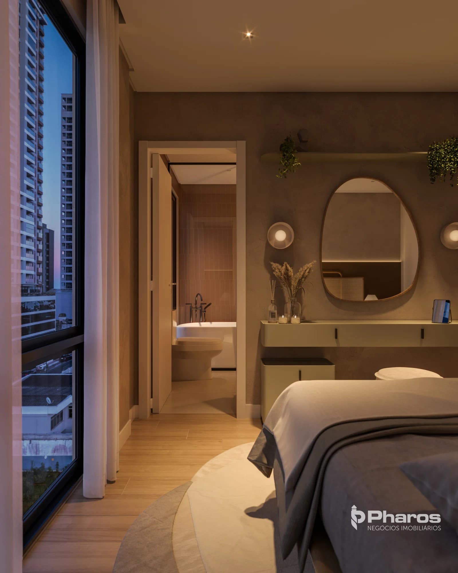 Apartamento Penthouse com 4 Suítes Próximo à Praia Central | Bella Carolina Residence