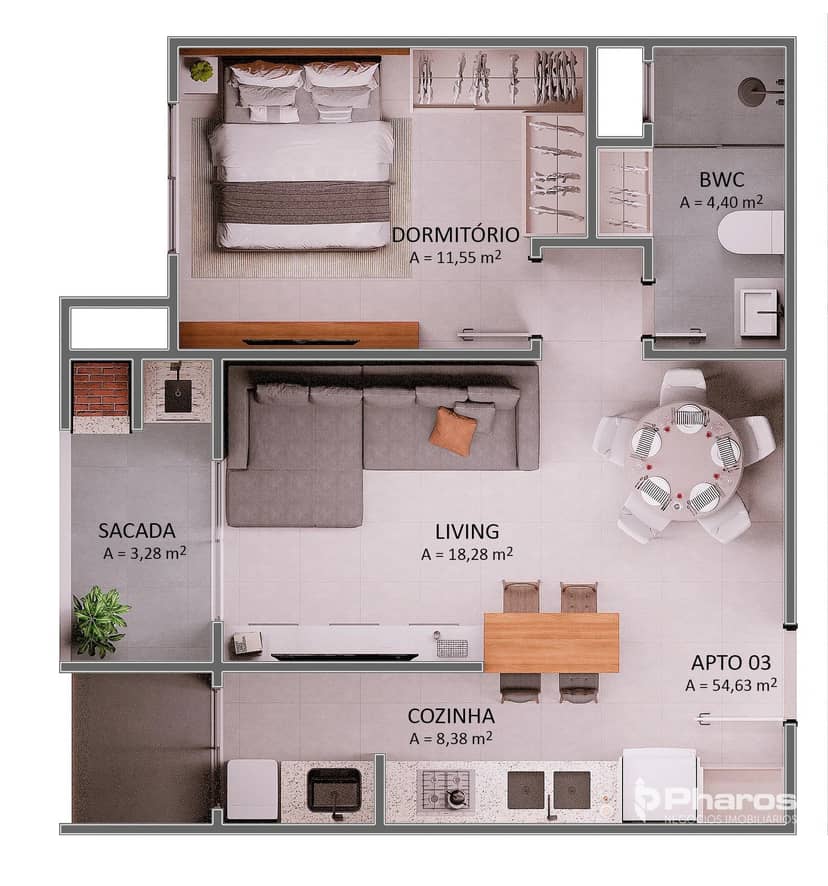 Apartamento com 1 Suíte na Praia Brava em Itajaí | Manu Bay - Foto 23