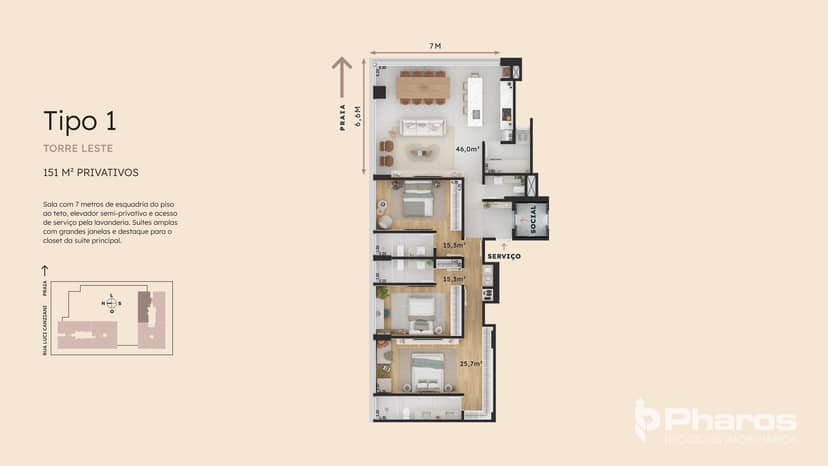 Apartamento com 3 Suítes na Praia Brava em Itajaí | Neos - Foto 3