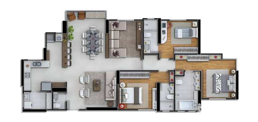 Apartamento Quadra Mar e Vista Mar com 3 Suítes na Barra Sul | Via Marina - Foto 12