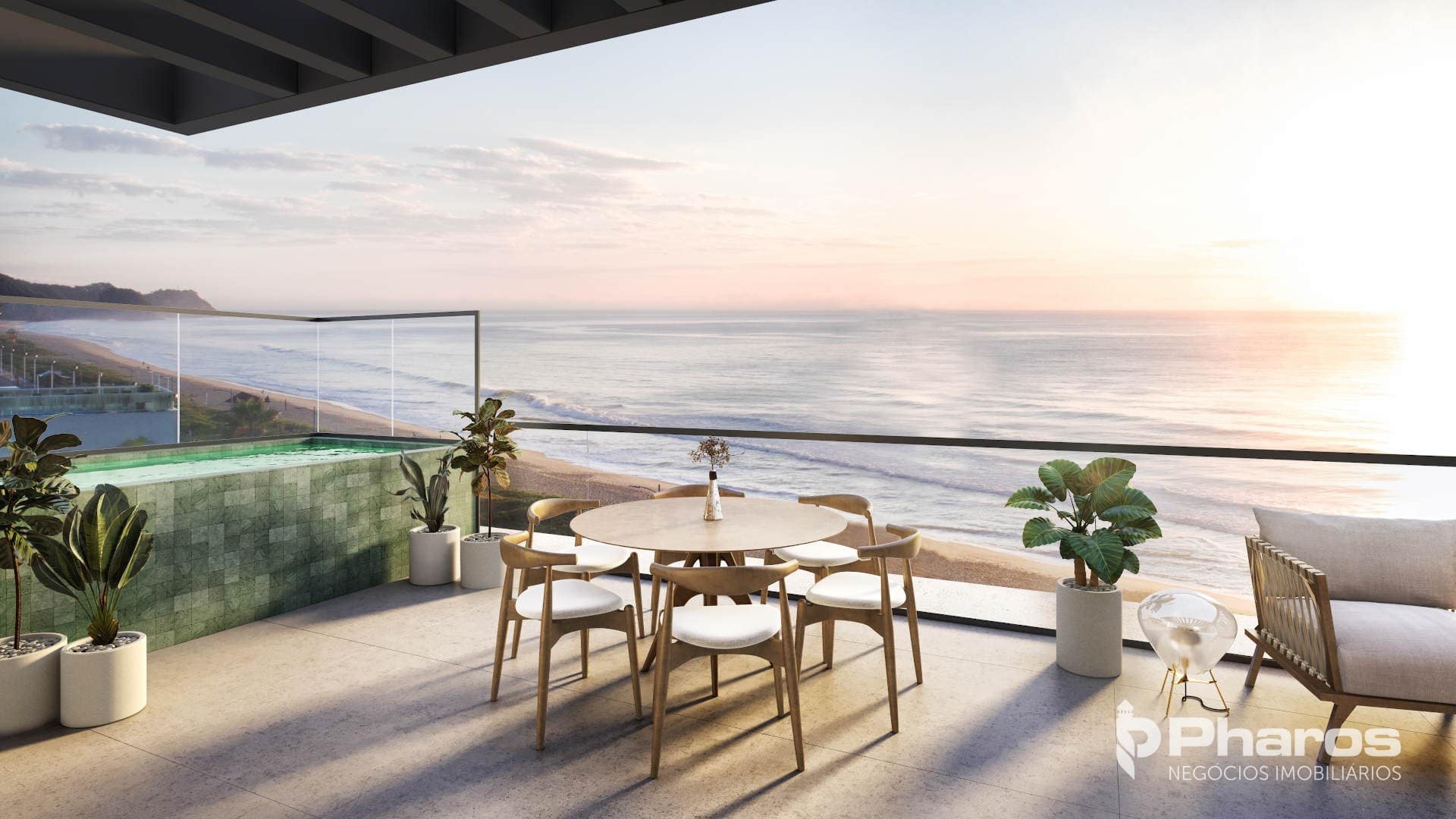 Cobertura Duplex Frente Mar com 4 Suítes e Piscina Privativa na Praia Brava em Itajaí | Tirreno Residenziale