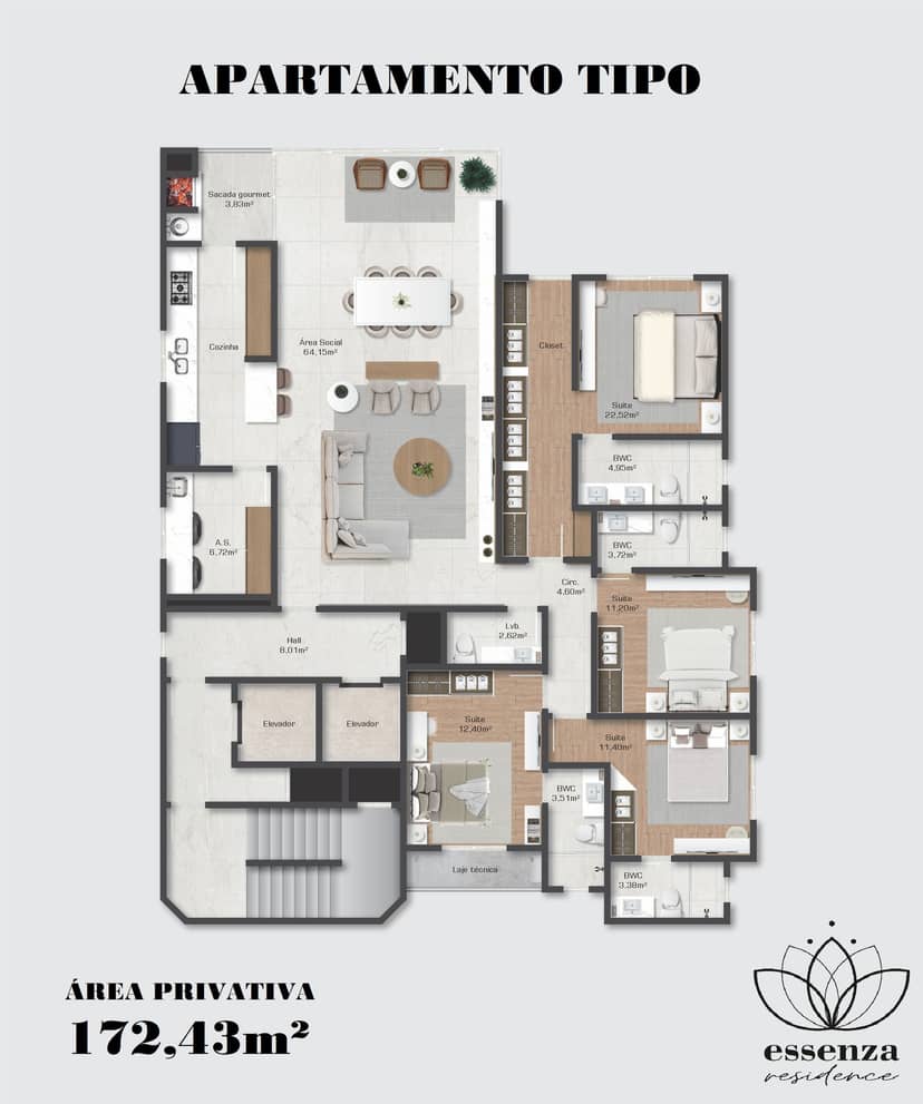 Apartamento com 4 Suítes no Centro de Balneário Camboriú | Essenza Residence - Foto 8