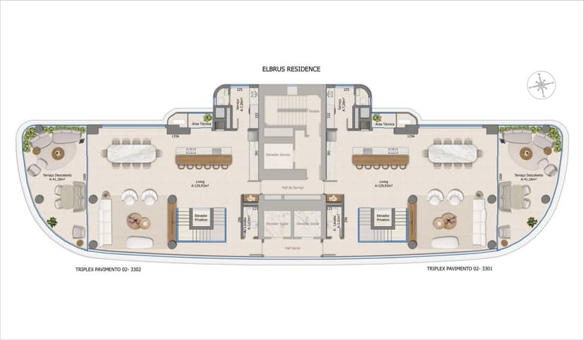 Cobertura Triplex com 5 Suítes no Centro de Balneário Camboriú | Elbrus - Foto 34