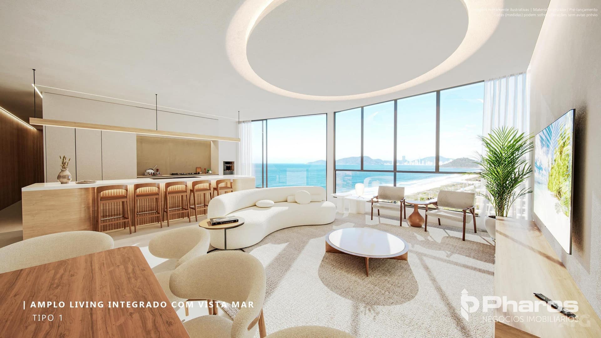 Apartamento Vista Mar com 3 Suítes na Praia Brava Norte | Scenarium Brava Norte