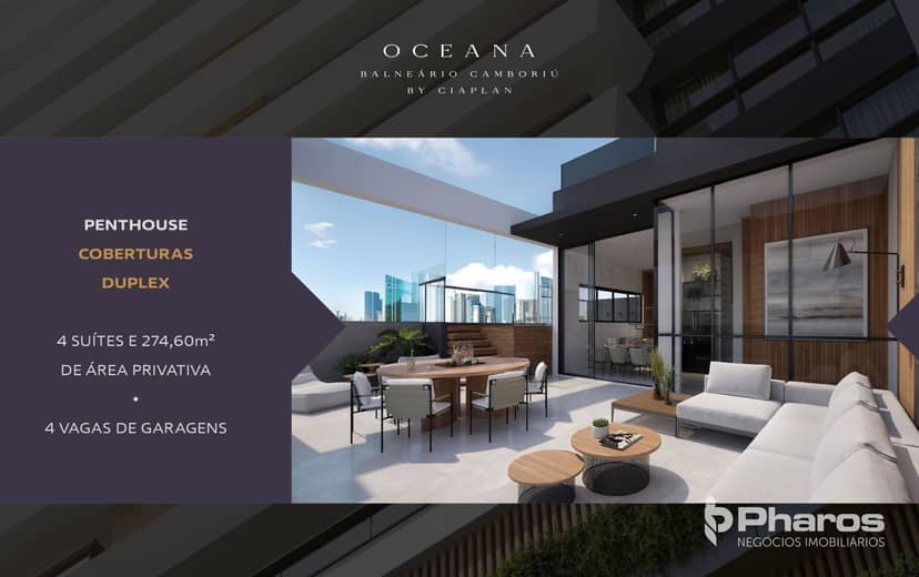 Cobertura Duplex com 4 Suítes e Terraço Privativo | Oceana Residence - Foto 1