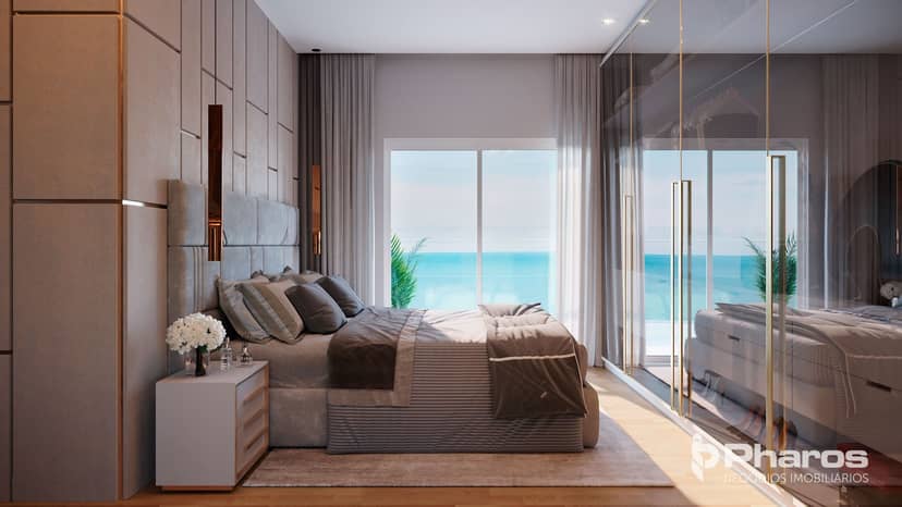Apartamento Vista Mar com 4 Suítes e 3 Vagas na Praia Brava em Itajaí | Reserva Figueira | Brava Beach Internacional - Foto 2