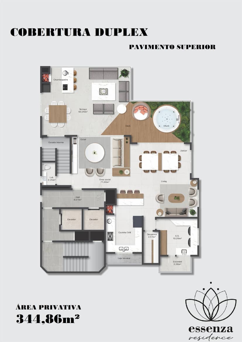 Cobertura Duplex com 5 Suítes e SPA Privativo | Essenza Residence - Foto 8