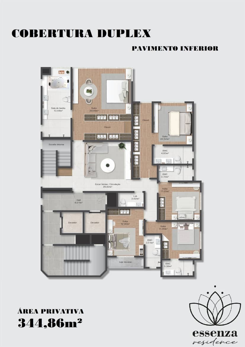 Cobertura Duplex com 5 Suítes e SPA Privativo | Essenza Residence - Foto 9