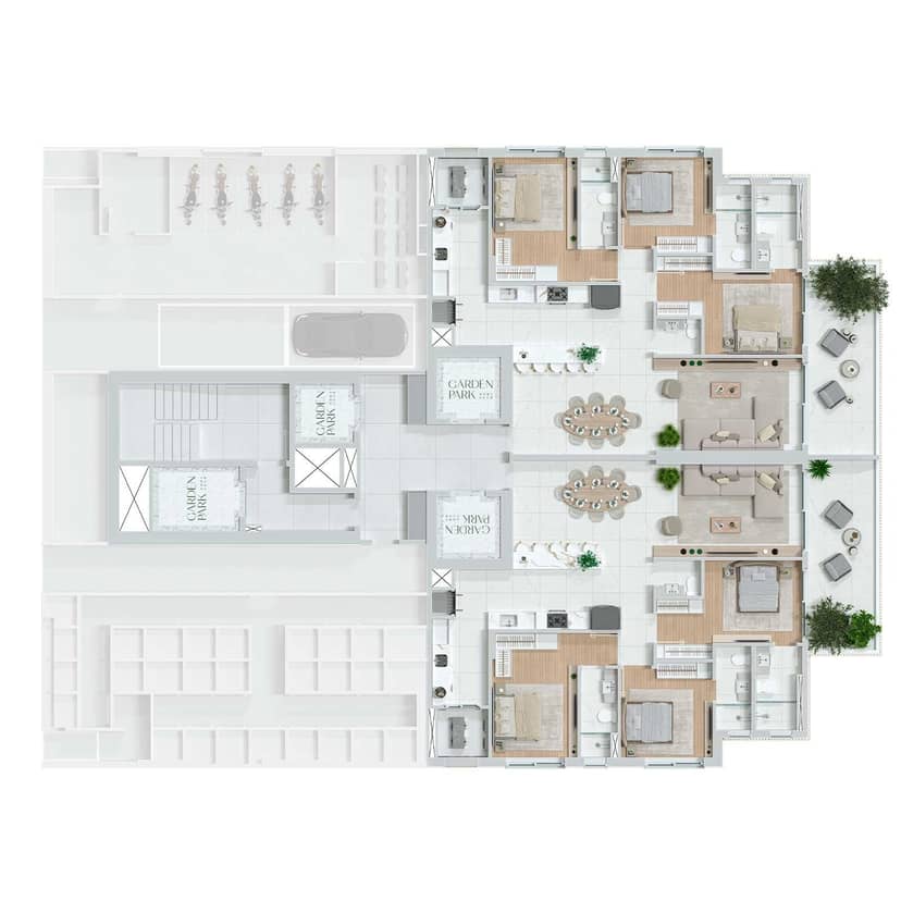 Diferenciado com 3 Suítes e 140m² privativos em Balneário Camboriú | Garden Park Home Clube - Foto 20