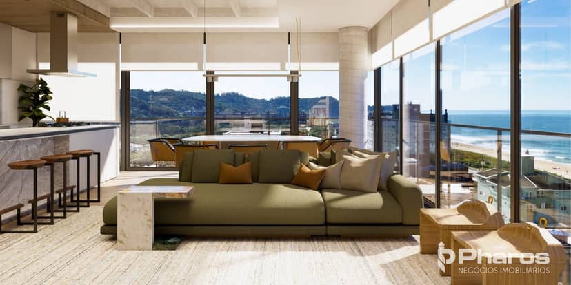 Apartamento Vista Mar com 3 Suítes e 2 Vagas na Praia Brava em Itajaí | Marbella Praia Brava - Foto 1