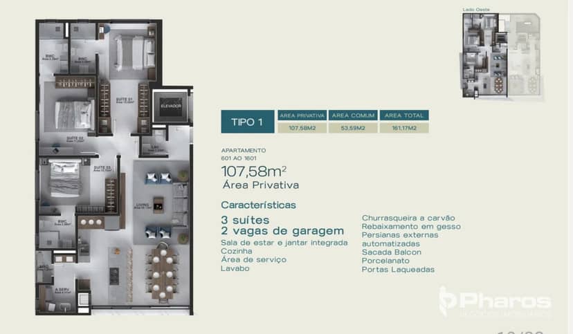 Apartamento com 3 Suítes Próximo à Praia Central | Filipinas Residence - Foto 17
