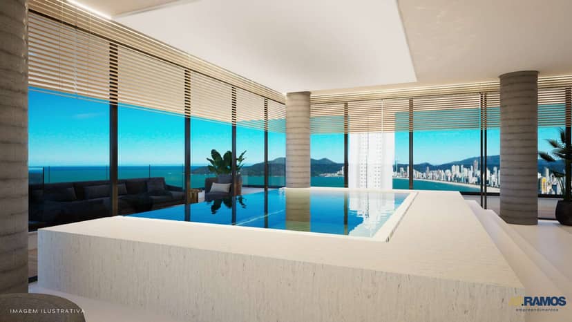 Mansão Suspensa com Piscina Privativa na Barra Norte | Palazzo Giardino Residencial - Foto 1