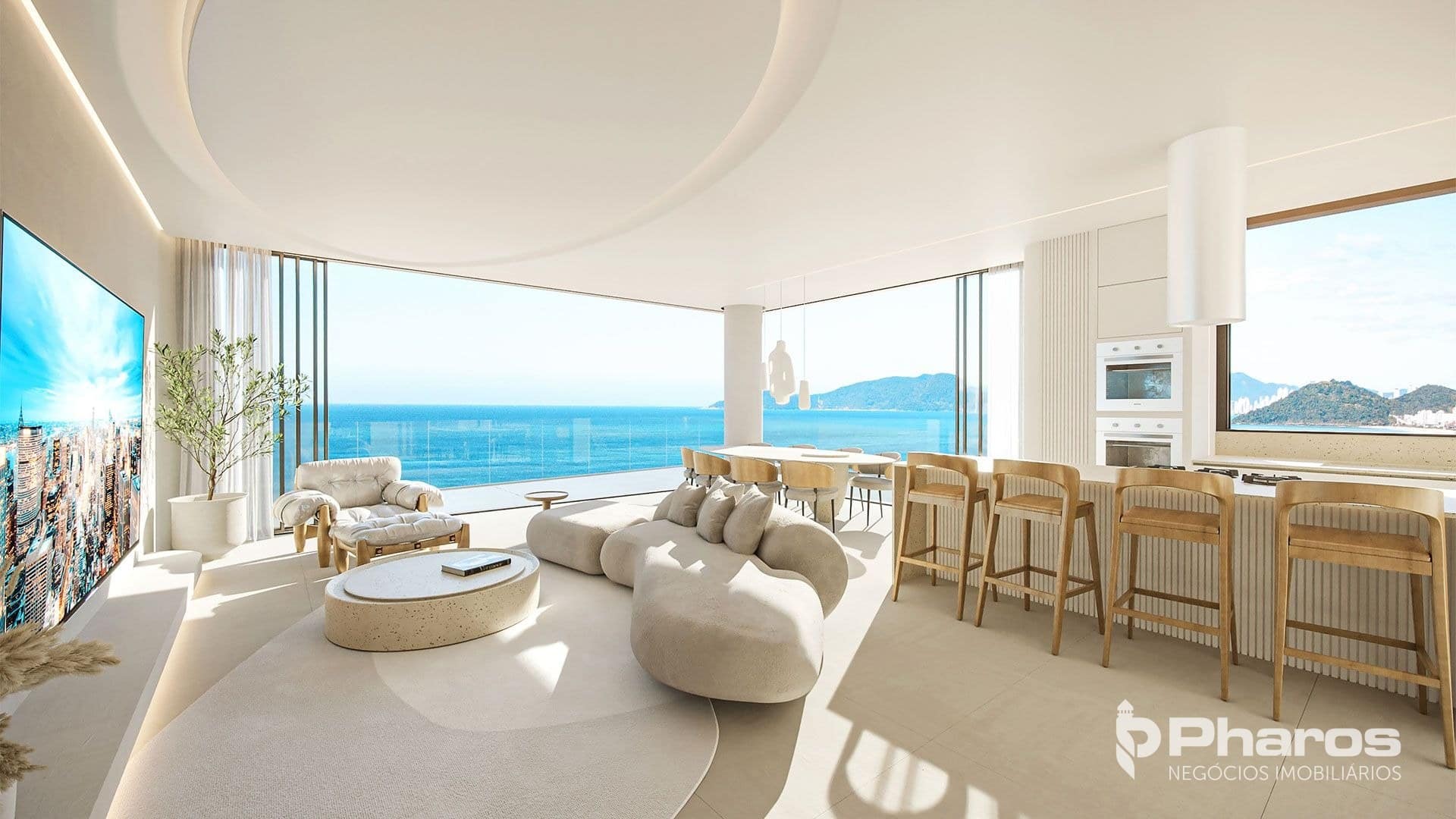 Apartamento Vista Mar com 3 Suítes na Praia Brava Norte | Scenarium Brava Norte