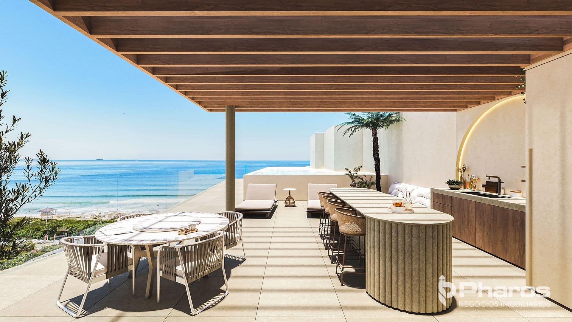 Mega Cobertura Duplex Frente Mar com 591m² Privativo na Praia Brava Norte | Scenarium Brava Norte