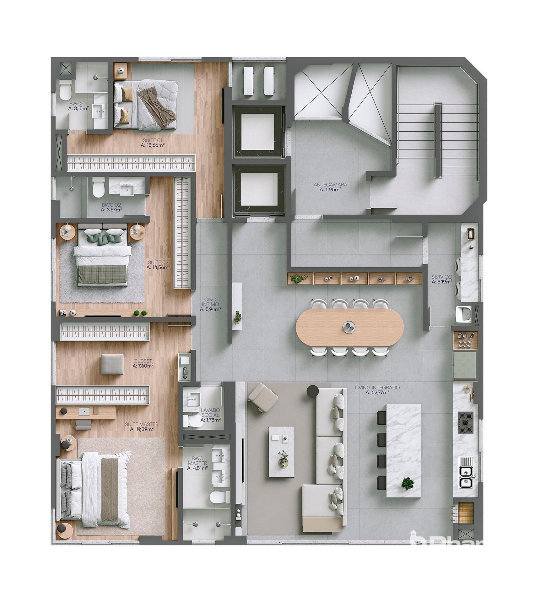 Apartamento Amplo com 3 Suítes no Centro de Balneário Camboriú | Aquabella Residence
