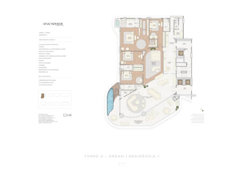 Apartamento com 4 Suítes e Piscina Privativa na Praia Brava | Atmosphere Home Spa - Foto 1