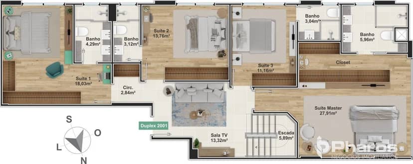 Cobertura Duplex com 4 Suítes no Centro de Balneário Camboriú | Venetian Residenziale - Foto 23