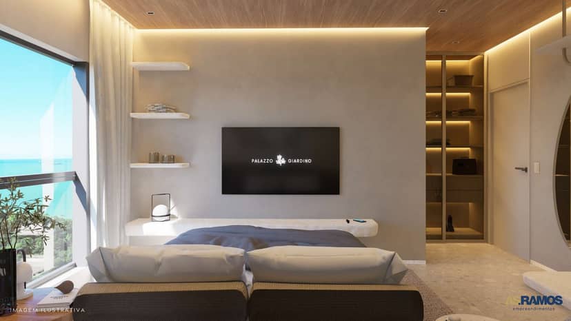 Apartamento com 3 Suítes e Varanda na Barra Norte | Palazzo Giardino Residencial - Foto 1