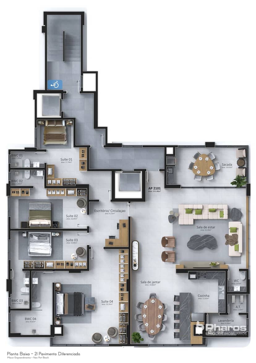Apartamento Penthouse com 4 Suítes e 4 Vagas | Newport Beach Residence - Foto 18