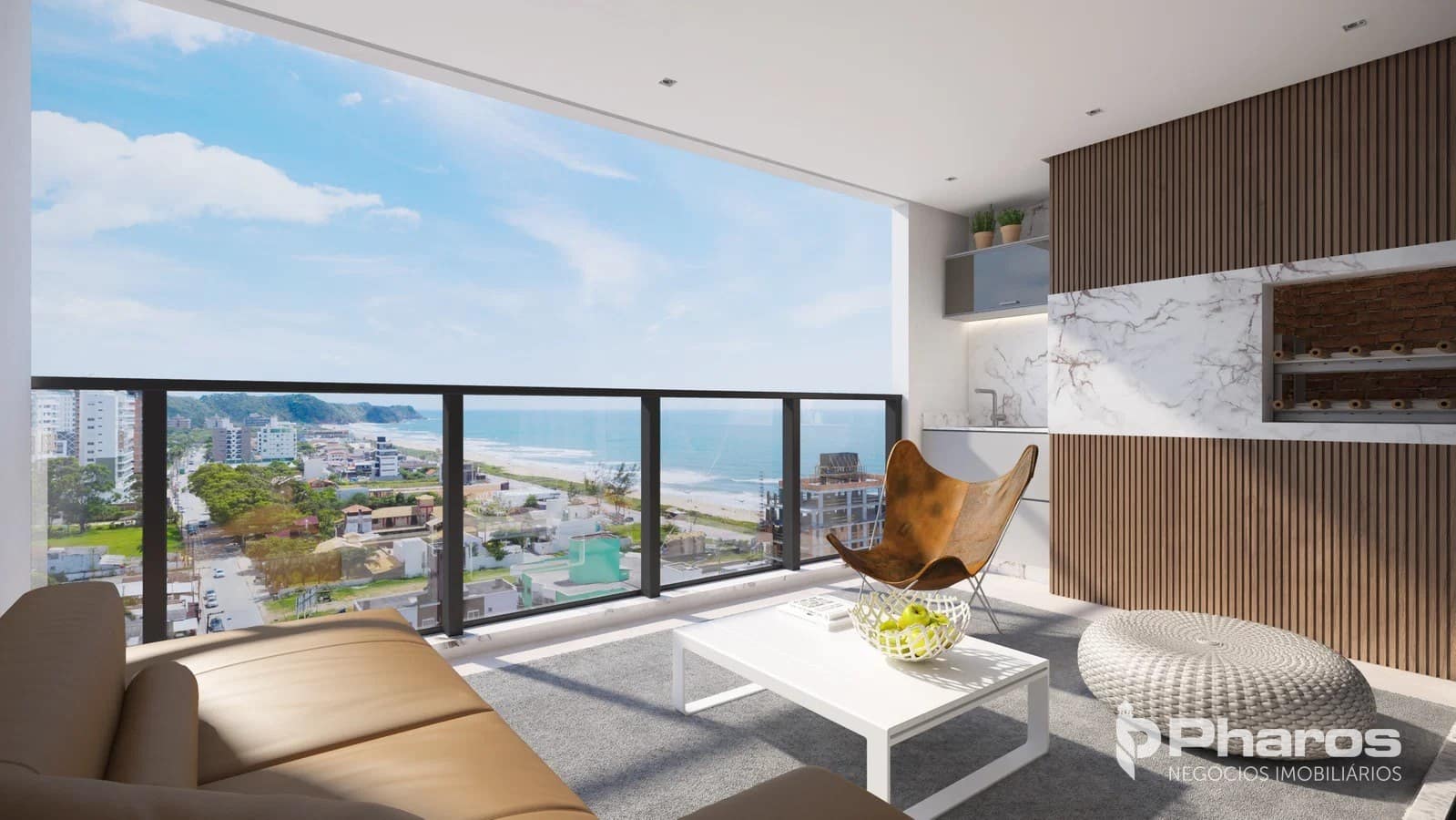 Apartamento com 3 Suítes e 3 Vagas na Praia Brava em Itajaí | Ocean Wind Residence