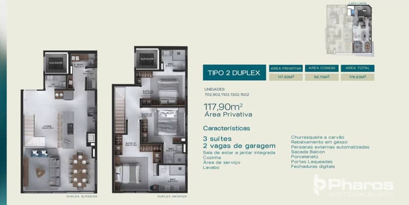 Apartamento Duplex com 3 Suítes e 2 Vagas Próximo à Praia Central | Filipinas Residence - Foto 15