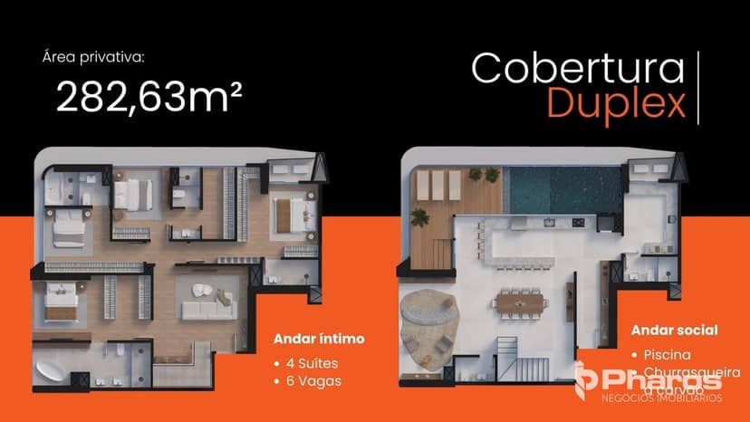 Cobertura Duplex com 4 Suítes e Piscina Privativa no Centro de Balneário Camboriú | La Città by Pininfarina - Foto 14