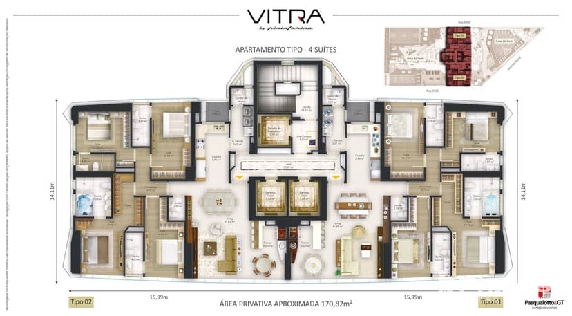 Apartamento com 4 Suítes na Barra Sul de Balneário Camboriú | Vitra by Pininfarina - Foto 14